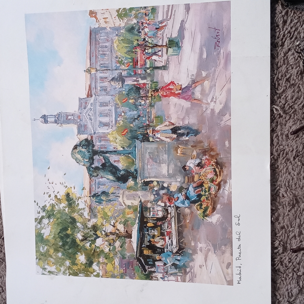 Lithograph of madriy